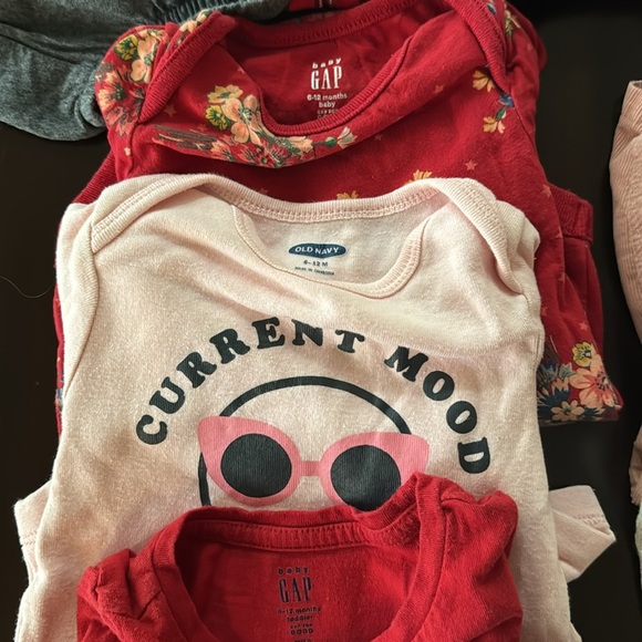 Bundle - 10 Piece Baby Girl Dress, Footies, Onesies, Pants & More | Size 6-12 M - Picture 11 of 13